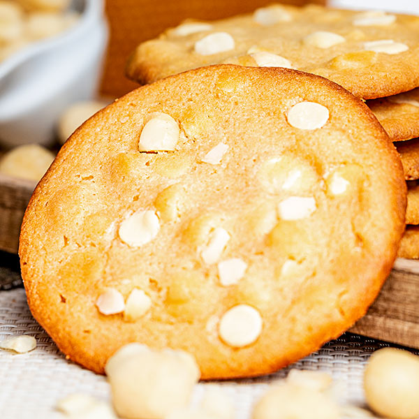 Macadamia weiße Schokolade Cookie